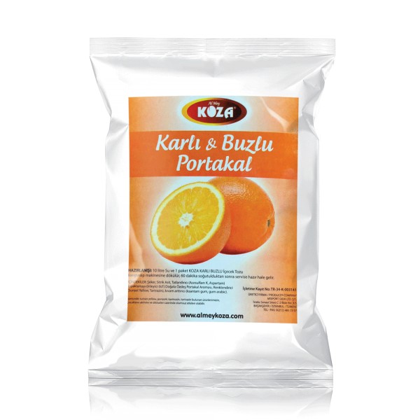 Portakal Aromalı Karlı Buzlu Tozu (1250gr/10lt Su)