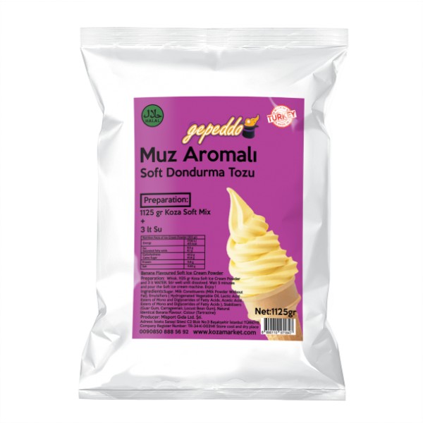 Muzlu Soft Dondurma Tozu (1125gr/3lt Su)