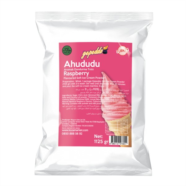 Ahududulu Soft Dondurma Tozu (1125gr/3lt Su)