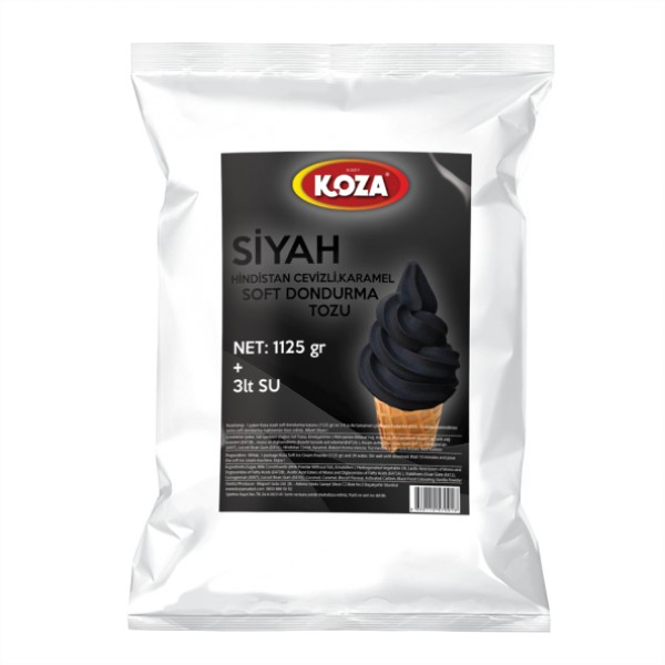Siyah Soft Dondurma Tozu (1125gr/3lt Su)